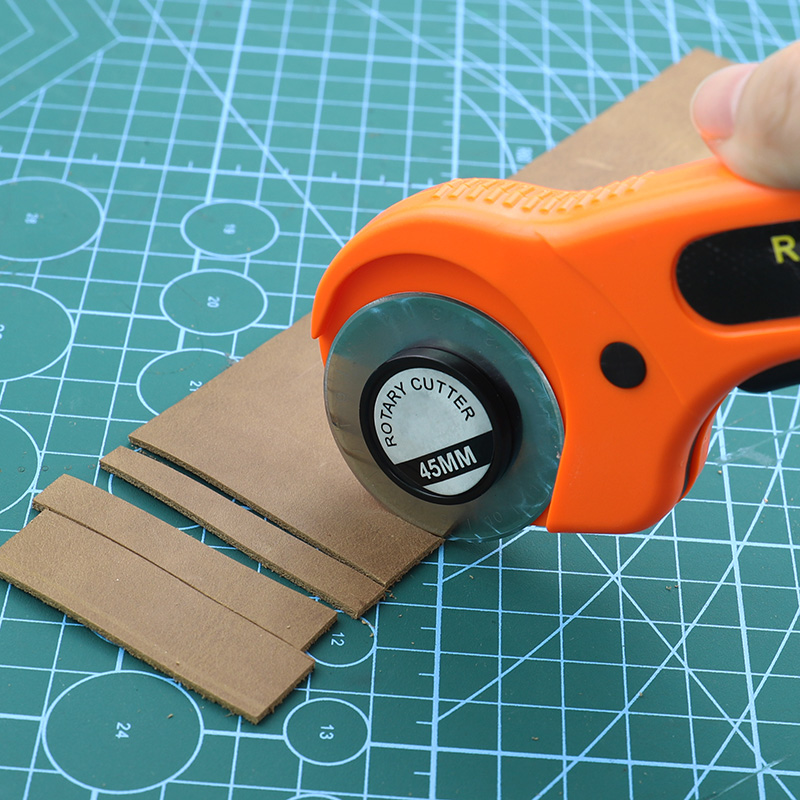 Rotary Cutter Fabric - 1 Stück Manuelles Stoff- und Lederschneidemesser,