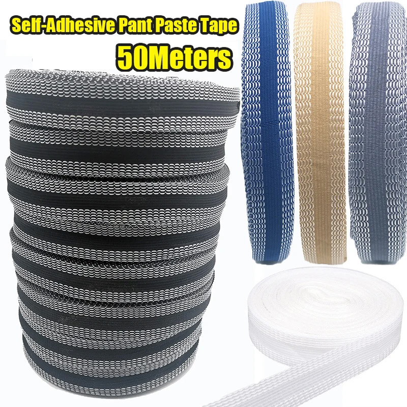 Interfacing Iron On - 50 m selbstklebendes Hosenpaste-Klebeband für Hosen