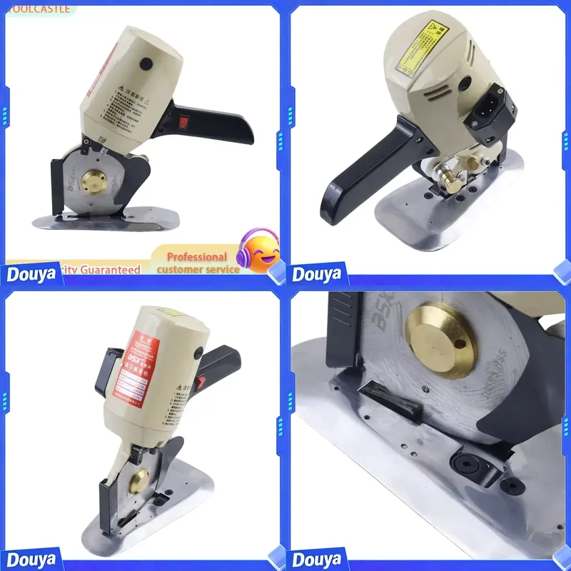 Rotary Cutter Fabric - Tragbarer elektrischer Stoffschneider, 0-27mm/0-40mm einstellbare Schnittstärke,