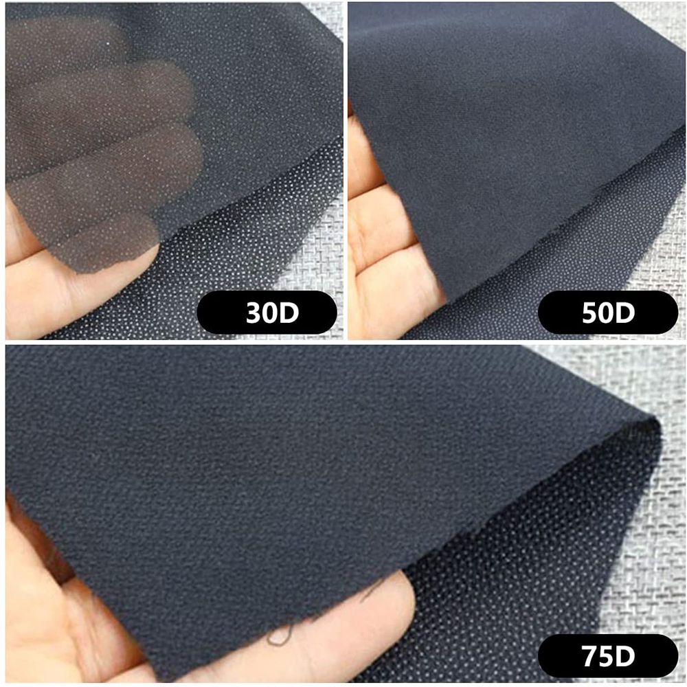 Interfacing Iron On - 30d/50d/75d Polyester zum Aufbügeln von Einlagen