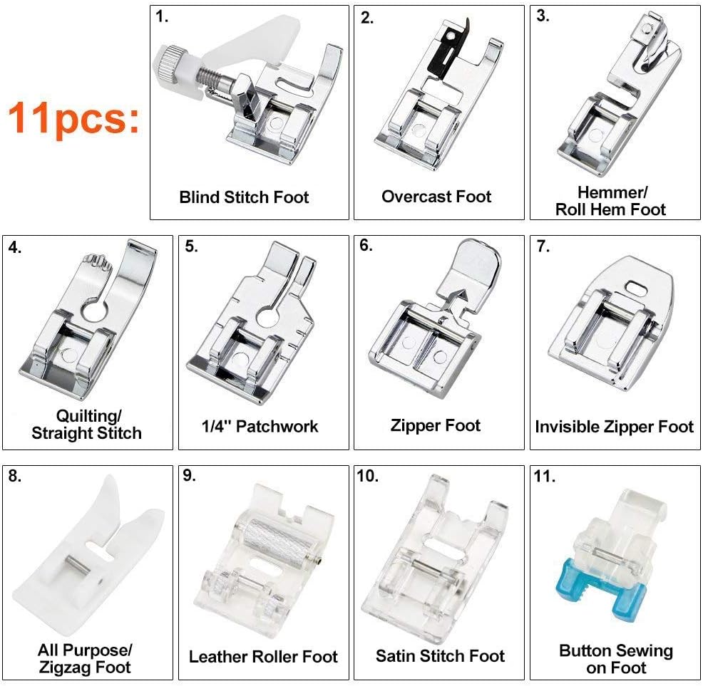 11-teiliges Nähfüßchen-Set - T – Sewing Expert Bewertung und Preis