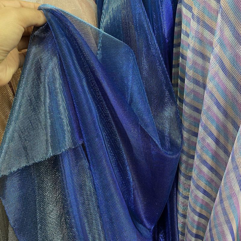 Metallisch glitzernder Mesh-Tü – Sewing Technical Fabrics Bewertung und Preis