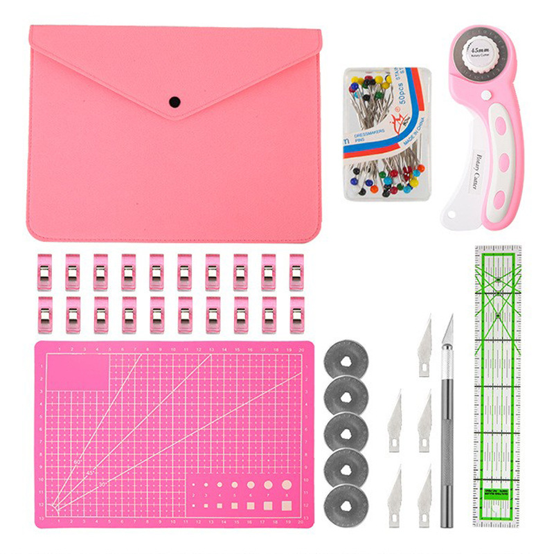 Rollschneider-Set Pink – Quilt – Rotary Cutter Fabric Bewertung und Preis