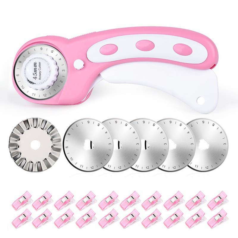 Rollschneider-Set Pink – Quilt – Rotary Cutter Fabric Bewertung und Preis