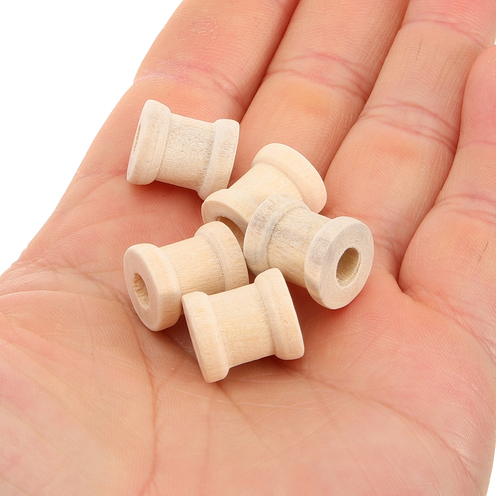 100 Stück Holzgarnspulen, hoch – Sewing Roll Bewertung und Preis