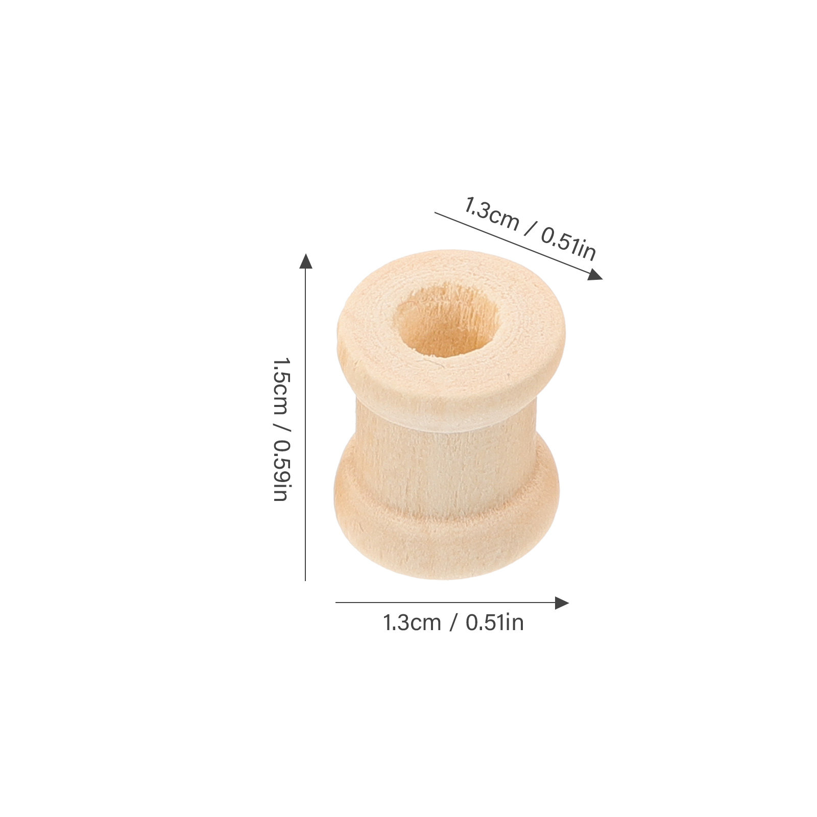 100 Stück Holzgarnspulen, hoch – Sewing Roll Bewertung und Preis